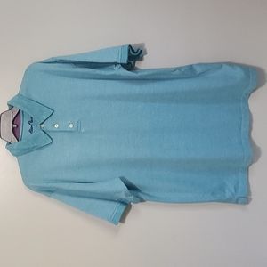 Alan Flusser Short Sleeve Shirt Polo Men's Large